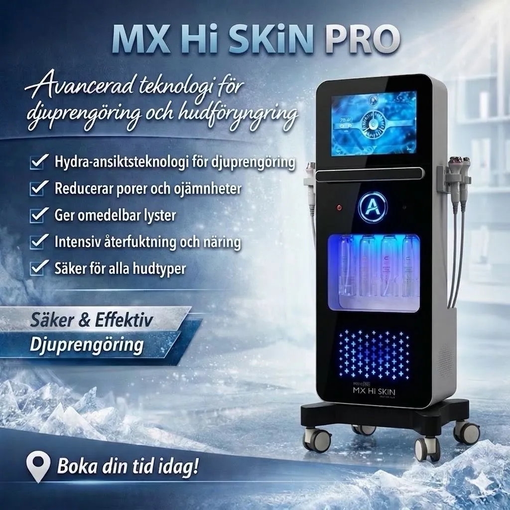 Vår avancerade hydrafacial-maskin för djuprengöring